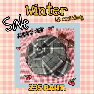 Sale Scott cap-เทาดำ