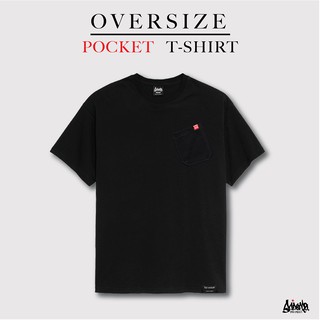 🔥 Sale โล๊ะสต๊อก 🔥 ® เสื้อ Oversize ( มีกระเป๋า ) พิเศษ ชายผ่าข้าง สีดำ ขาว ผู้ชาย หญิง  OP