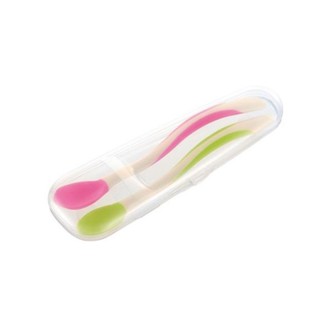 Richell ชุดช้อนปลายนิ่ม ND Soft Feeding Spoon Set with Case