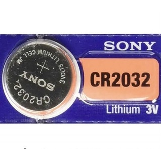 ถ่านไบออส/ถ่านกระดุม Lithium SONY รุ่น CR2032 3V. 210mAh. 1 ก้อน และ OEN  (5ก้อน/1แผง)