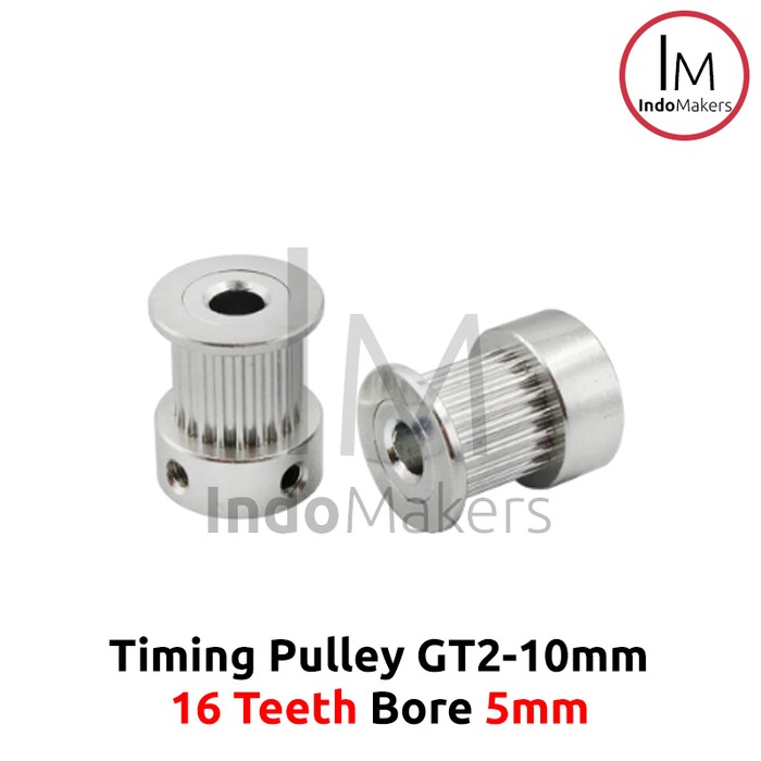 Timing Pulley GT2-10mm 16 ฟัน Bore 5mm สําหรับ 10mm GT2 เข็มขัด