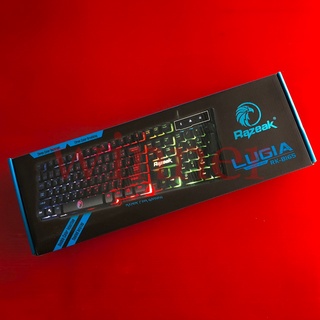 Razeak Backlighted Gaming keyboard รุ่น RK-8165 ไฟ LEDแสดงไฟรูปแบบ Rainbow