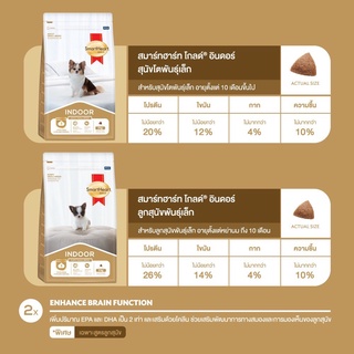 อาหารสุนัขสมาร์ทฮาร์ท โกลด์ เลี้ยงในบ้าน (Indoor) ลูกพันธุ์เล็ก และ สุนัขโตพันธุ์เล็ก ขนาด 1กก.