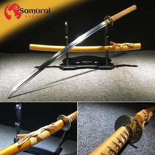 Japanese Samurai Sword Katana ดาบซามูไร คาตานะ นักรบ ญี่ปุ่น Japan 日本の武士の剣 มีดดาบ Ninja นินจา Handmade ใบดาบลับคมพิเศษ