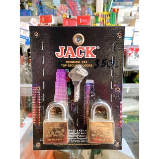 กุญแจคอสั้น Jack 40mm (2 ลูกในชุด)