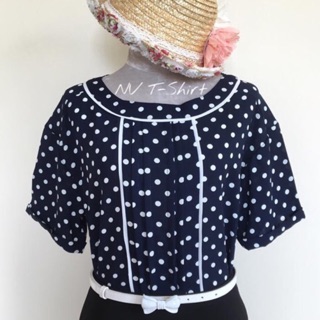 💙 Navy Polka dot blouse 💙