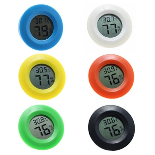 ราคาMini Round LCD Digital Thermometer Hygrometer ตู้เย็นตู้แช่เครื่องวัดอุณหภูมิความชื้น