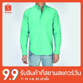 erawon Shop 0888DP เสื้อเชิ้ตแขนยาว อ็อกส์ฟอร์ด OXFORD ANTIBACTERIAL สี Dolphins