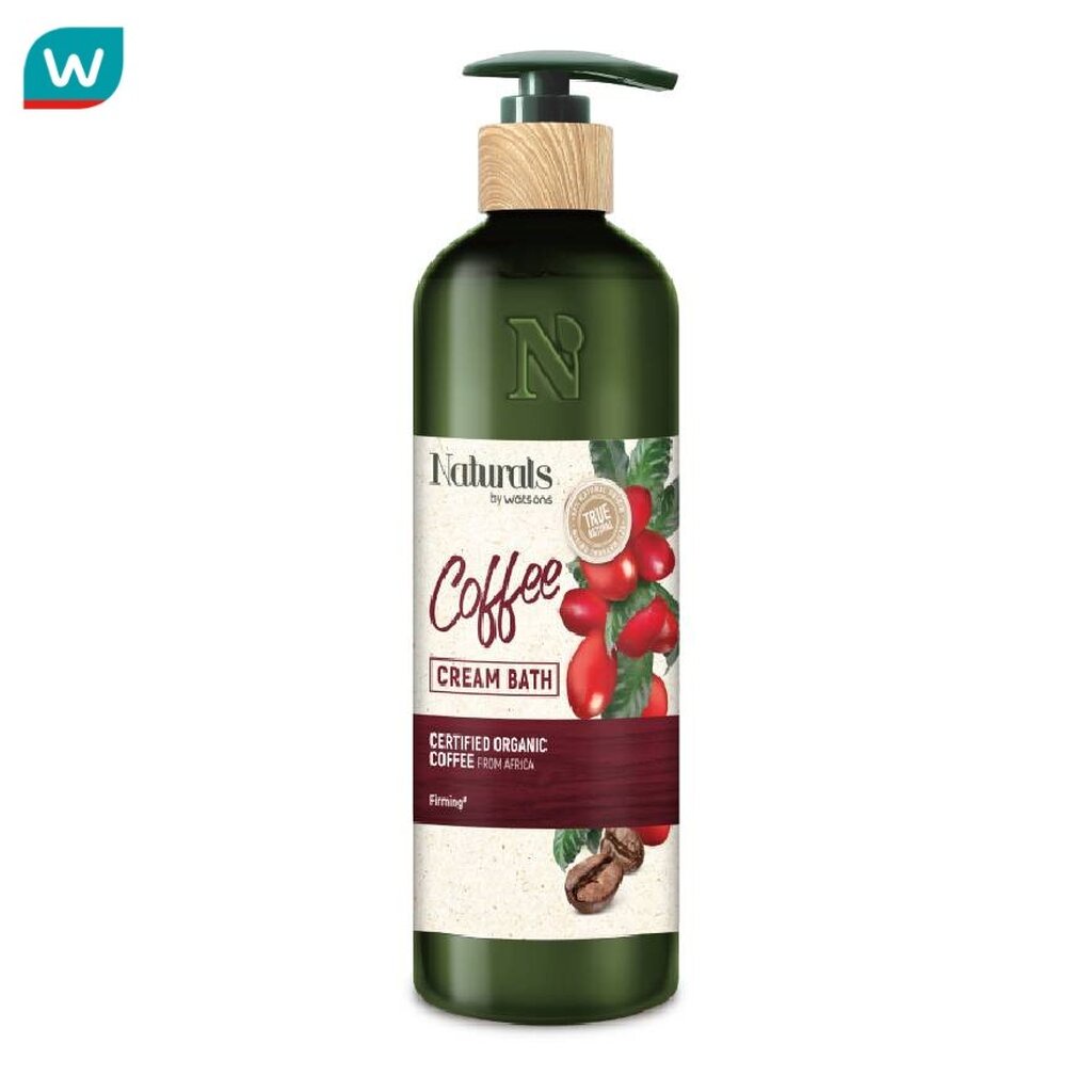 Naturals by Watsons เนเชอรัล บาย วัตสัน ทรู เนเชอรัล คอฟฟี่ ครีม บาธ 490มล