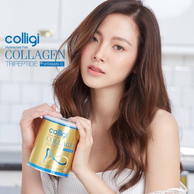 Amado Colligi Collagen Tripeptide + VitC คอลลาเจนใบเฟิร์น