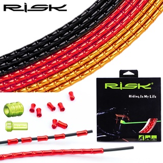 ปลอกนอกสาย RISK Alloy SuperLite ชุดสายเบรคจักรยานตัวเปลี่ยนเกียร์,สายเบรคจักรยานเสือหมอบ