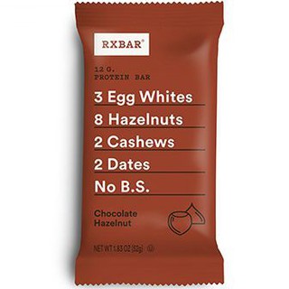 Rxbar Chocolate Hazelnut 1.83 Oz.  Rxbar ช็อกโกแลตเฮเซลนัท 1.83 ออนซ์