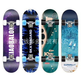 skateboards สเก็ตบอร์ด สเก็ตบอร์ดผู้ใหญ่ สเก็ตบอร์ดถูกๆ สเก็ตบอร์ดพร้อมเล่น สำหรับผู้เริ่มหัดเล่น ขนาด80*20*10cm