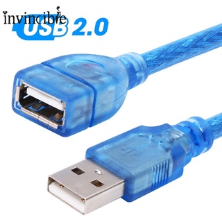 สายเคเบิลต่อขยาย USB 2.0 ตัวผู้ เป็นตัวเมีย 0.3 1 3 เมตร สําหรับคีย์บอร์ด PC