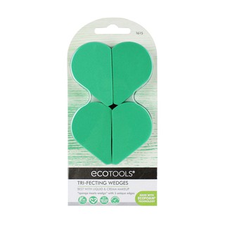 EcoTools Tri-Fecting Wedges ฟองน้ำ 4 ชิ้น