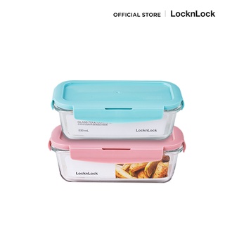 LocknLock กล่องใส่อาหาร Glass Food Container ความจุ 530 ml. รุ่น LCB425