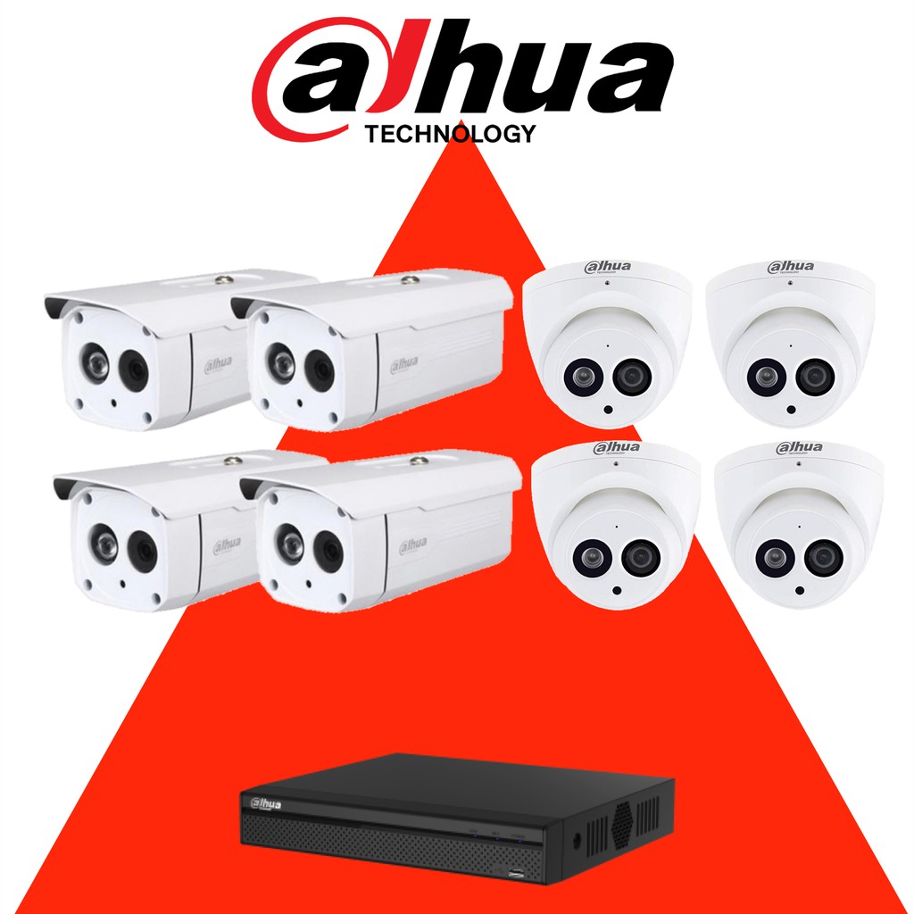 Dahua ชุดกล้องวงจรปิด 8ช่อง | Dahua 8CH Complete Set