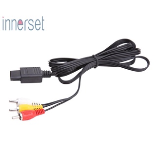 [Innerset] สายเคเบิล Av Audio Video A/V Tv สําหรับ Nintendo 64 N64 Gamecube Ngc Snes Sfc