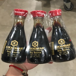 !!ขายยกแพ๊ค!! ซอสถั่วเหลือง Kikkoman (3 ขวด x 150 ml.)