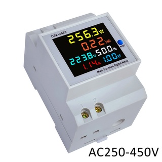 D52‑2066 ดิจิตอลมิตเตอร์แบบเกาะราง ไฟ1เฟส แสดงพารามิเตอร์ 6 ตัว
