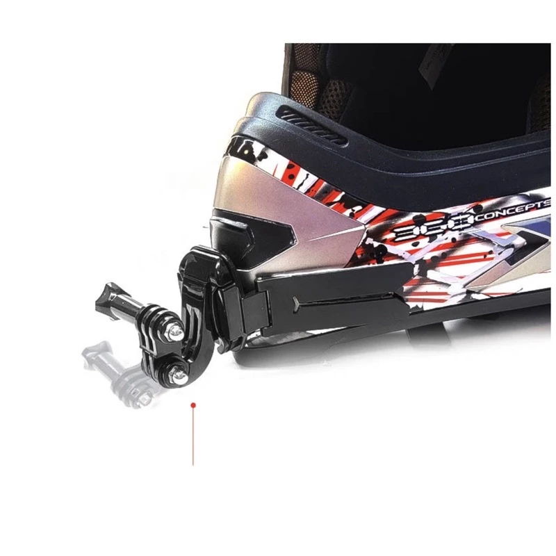 TUYU ขายึดติดหมวกกันน้อค สำหรับกล้องโกโปร กล้องแอคชั่น Motorcycle helmet Bracket for GOPRO DJI / Action Camera ติดหมวก thumbnail 3