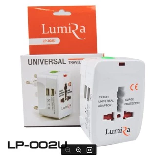 Lumira LP-002 หัวแปลงปลั๊กต่างประเทศ 4in1 2USB Universal Adapter