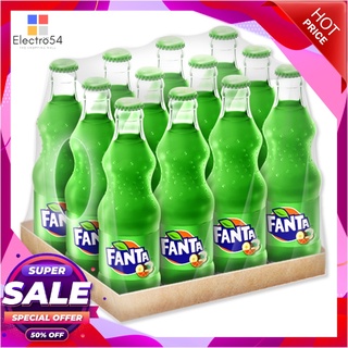 แฟนต้า น้ำอัดลม กลิ่นฟรุตพันช์ 250 มล. แพ็ค 12 ขวดน้ำอัดลมและน้ำหวานFanta Soft Drink Fruit Punch 250 ml x 12 Bottles