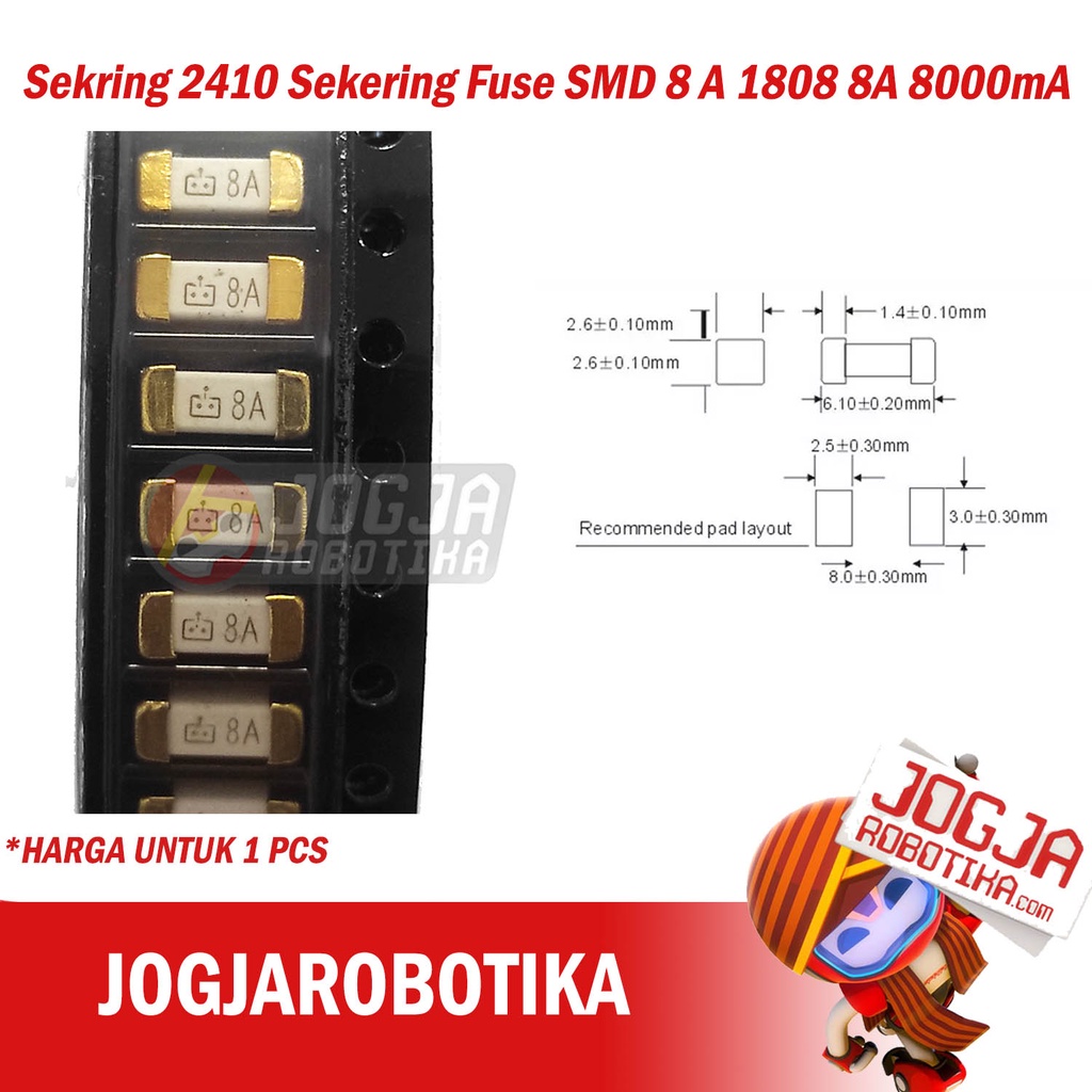 ฟิวส์ 2410 ฟิวส์ SMD 8 A 1808 8A 8000mA