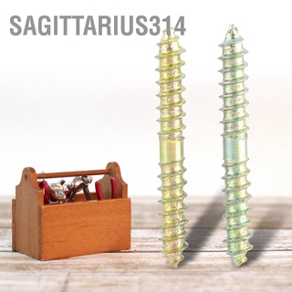 Sagittarius314 20pcs 5*40mm Dowel Screw Woodworking Furniture Connector Double Ended