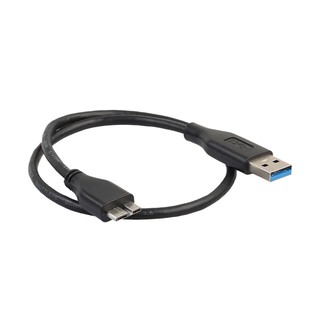 สายเคเบิลข้อมูลสีด ํา Usb 3 . 0 Male - A To Usb 3 . 0 Micro - B 47 ซม . 1 . 5 ฟุต