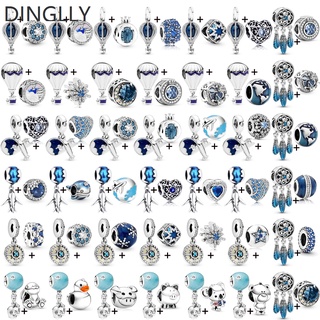 Dinglly จี้ตาข่ายดักฝัน รูปลูกโป่ง หัวใจ เข็มทิศ เครื่องบิน 2 ชิ้น ต่อล็อต DIY