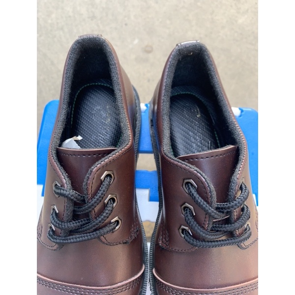 รองเท้าหนังหัวเหล็กสีน้ำตาล เหล็กนอก (size36-47) หนังสีน้ำตาล นอกตาล