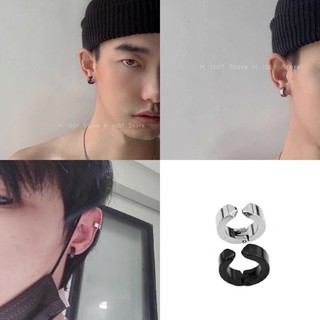 korea earrings ต่างหูหนีบ ต่างหูเท่ๆ street unisex earrings