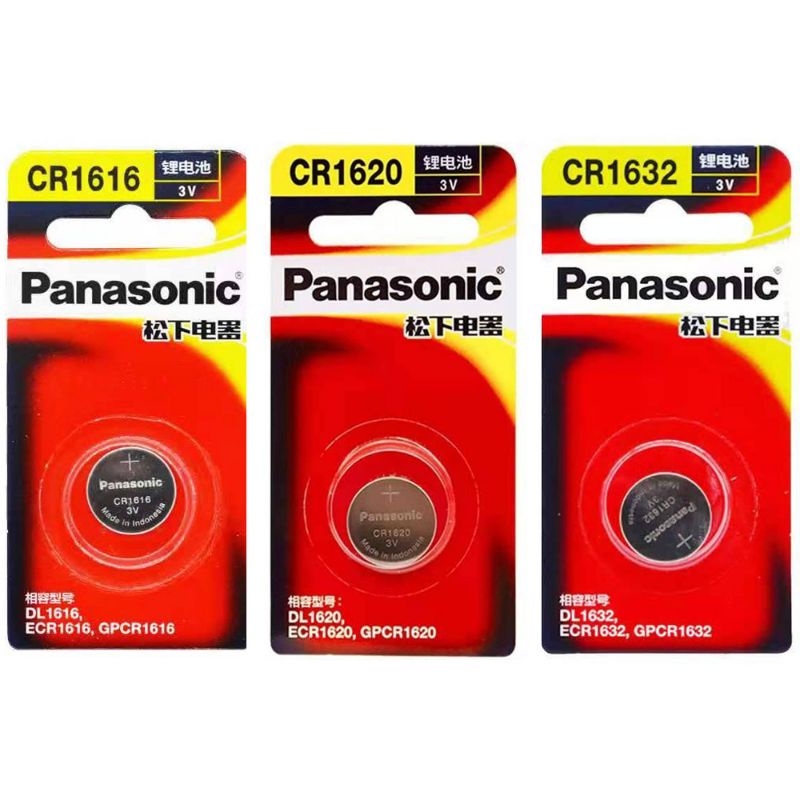 (แพคเดี่ยว) Pana sonic CR1616, CR1620, CR1632 3V 1ก้อน แพคเดี่ยว ของแท้ แพคเกจนำเข้า
