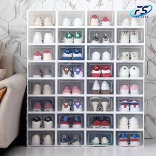 FS360 H502 กล่องรองเท้า ฝาแข็งรูปหัวใจ กล่องใส่รองเท้า ฝาเปิ…