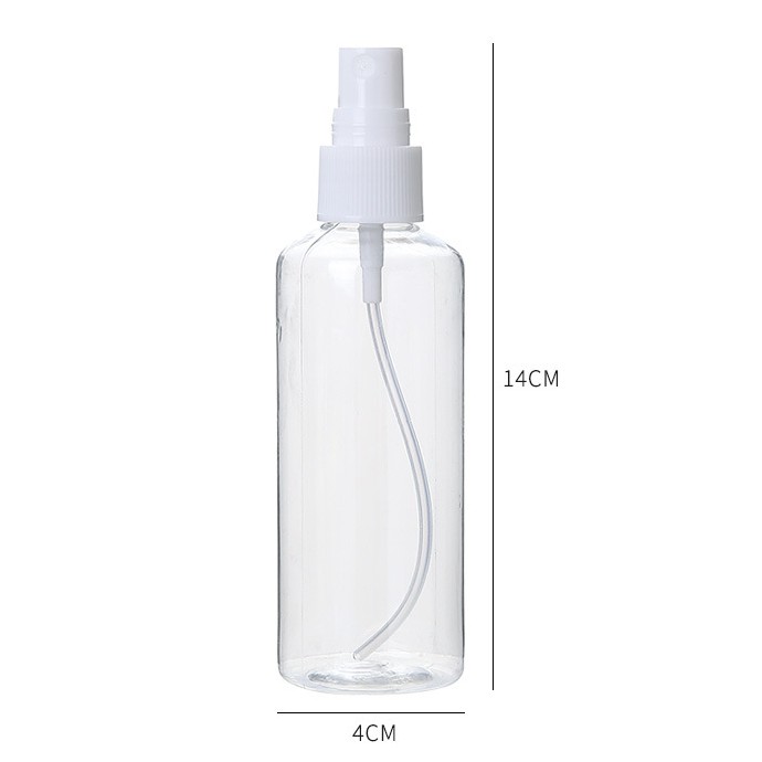 ขวดสเปรย์น้ำหอม ขนาด 100 ml ขวดเปรย์พลาสติกใส ใส่แอลกอฮอล์ และของเหลวอื่นๆ /1459