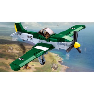 ใหม่ โมเดลฟิกเกอร์ MOC WW2 P-51D Mustang Air Fighter ของเล่น สําหรับเด็ก 323 ชิ้น