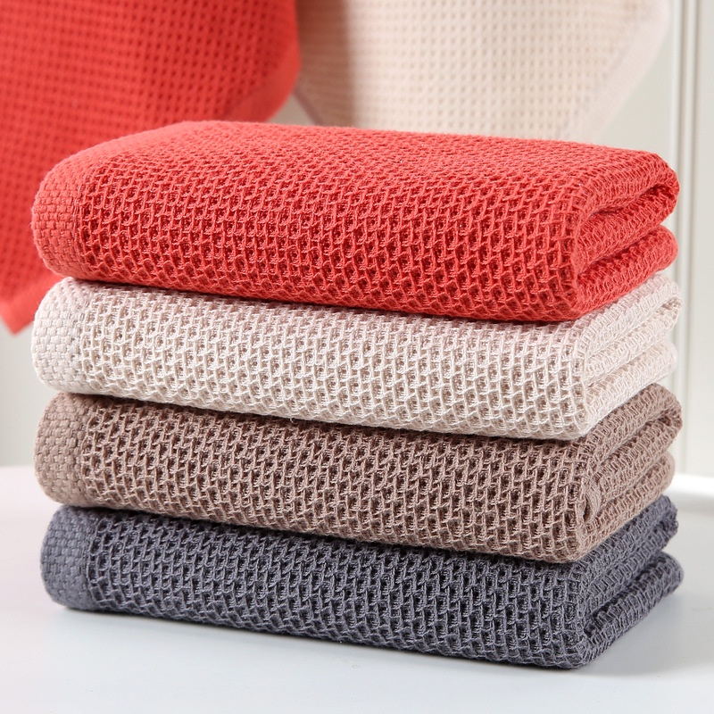 ผ้าเช็ดตัวรังผึ้ง ผ้าเช็ดผม นุ่มสบาย ซับน้ำได้ดี ขนาด 70x140 cm. คุณภาพสูง ขนาดใหญ่ towel - รูปที่ 5