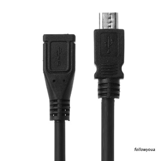 folღ Micro USB Female to Male Data Sync Extension Cable Cord for Samsung Huawei Xiaomi Android Mobile Phone Tablet 0.3m/1m/2m/3m/5m