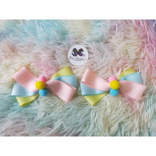 กิ๊บติดผมเด็ก โบว์ติดผมเด็ก ราคาคู่ละ 72 บาท
