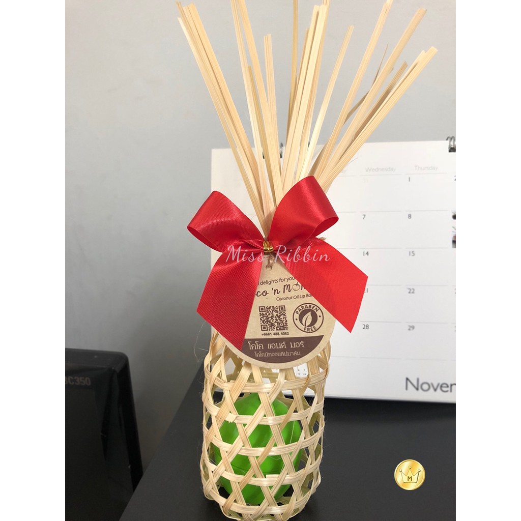 โบว์จิ๋วมัดปากถุงขนม-ของชำร่วย 21มม (*100ชิ้น) สี1/2  (มัดลวด) - รูปที่ 3