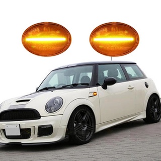 หลอดไฟเลี้ยวไดนามิก LED สําหรับ BMW MINI COOPER R56 R57 R58 R59 2007-2013 2 ชิ้น