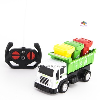 ProudNada Toys ของเล่นเด็กรถเก็บขยะบังคับวิทยุ TRUCK SANITATION VEHICLE NO.998-12Y