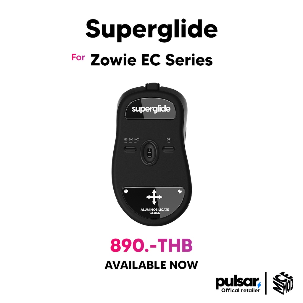 เมาส์ฟีท Superglide ของ Zowie EC1 / EC1-A / EC2 / EC2-A / EC1-C / EC2-C / EC3-C (Black) [Mouse Feet]