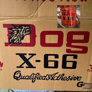 กาวยางเอนกประสงค์ ตราหมา Dog X-66 ขนาด 200 ml ยกลัง 36 กป.