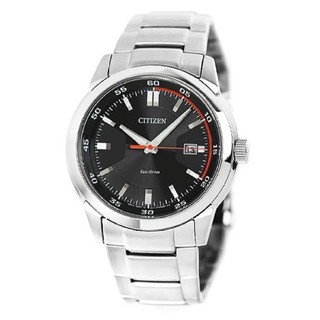 CITIZEN Eco-Drive Analog Black Dial Mens Watch รุ่น BM7140-54E - Silver/Black