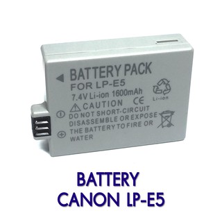 แบตเตอรี่และแท่นชาร์จ กล้อง Canon รุ่น LP-E5