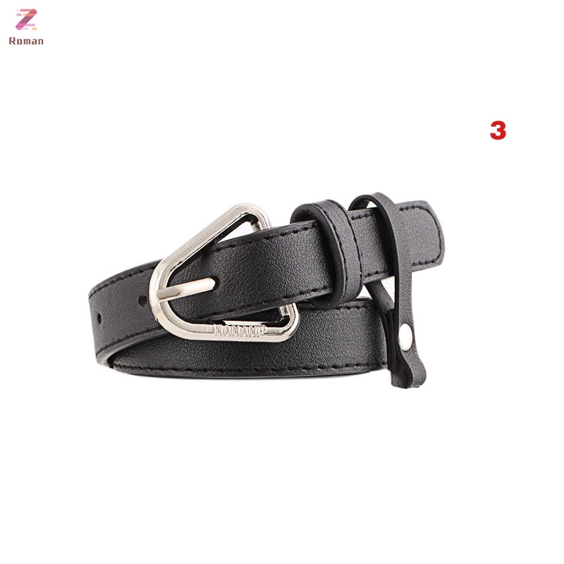 Women Waist Belt PU Leather With Alloy Buckle Lady Girl Belts For Jeans ...