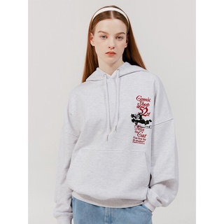 ALAND เสื้อ OIOI รุ่น FELIX THE CAT EMBROIDERY HOODIE_L/Grey สีเทา