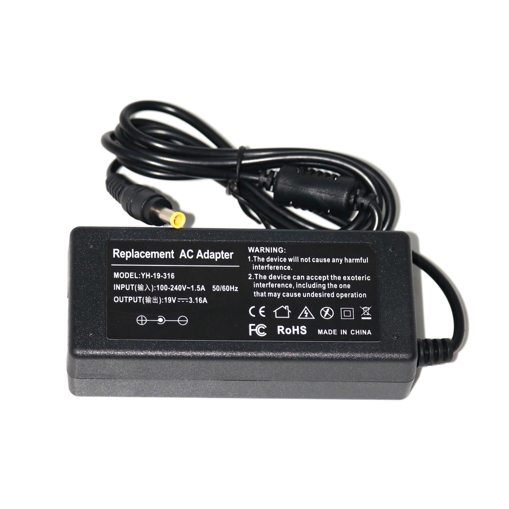 19V 3.16A 5.5x3.0 มม.อะแดปเตอร์จ่ายไฟ AC สําหรับ Samsung Q470 Q460 Q430 Q330 Q308 Q318 Q230 Q208 QX3
